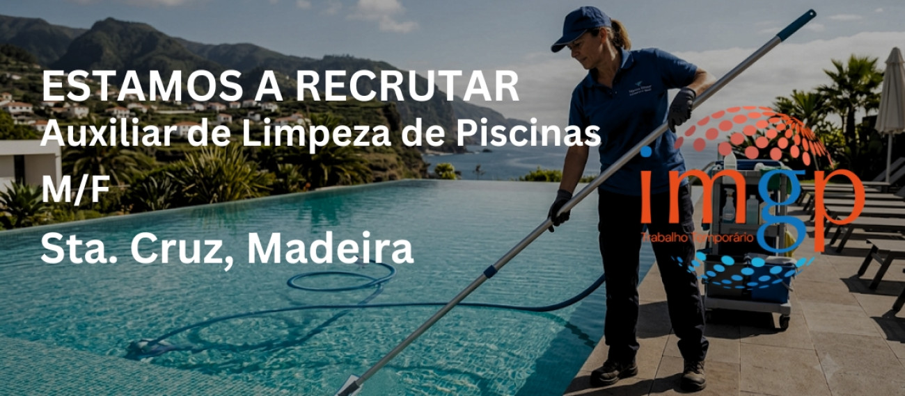 Auxiliar de Limpeza de Piscinas (M/F)